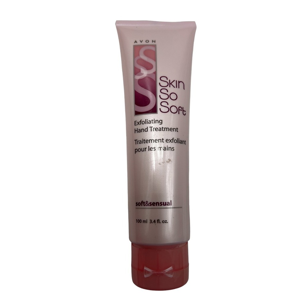 Avon Skin So Soft Exfoliating Hand Cream 3.4 Fl Oz New